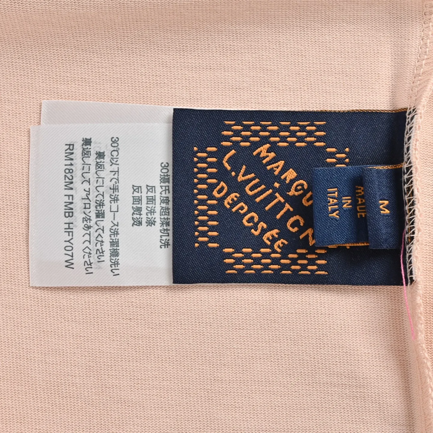 Louis Vuitton/Louis Vuitton 26ss chest leather brand logo short sleeves